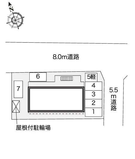 ★手数料０円★四日市市塩浜本町３丁目　月極駐車場（LP）